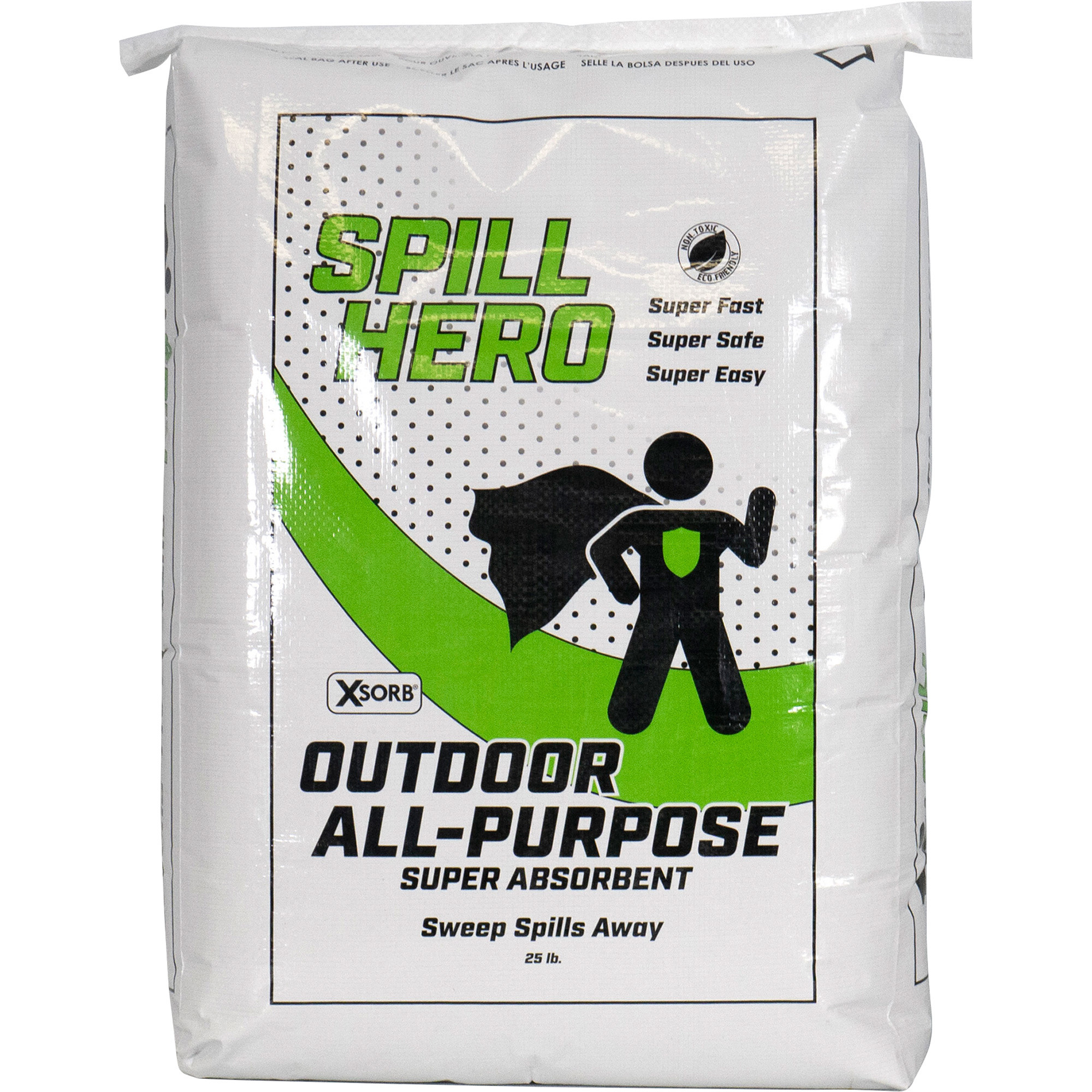 Impact Absorbents XSORB Outdoor All-Purpose Absorbent - 25-Lb. Bag, Fire-Resistant, Model# XB25D